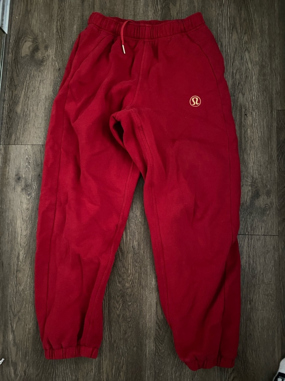 Lululemon Red Logo Fleece Joggers Chinese new year